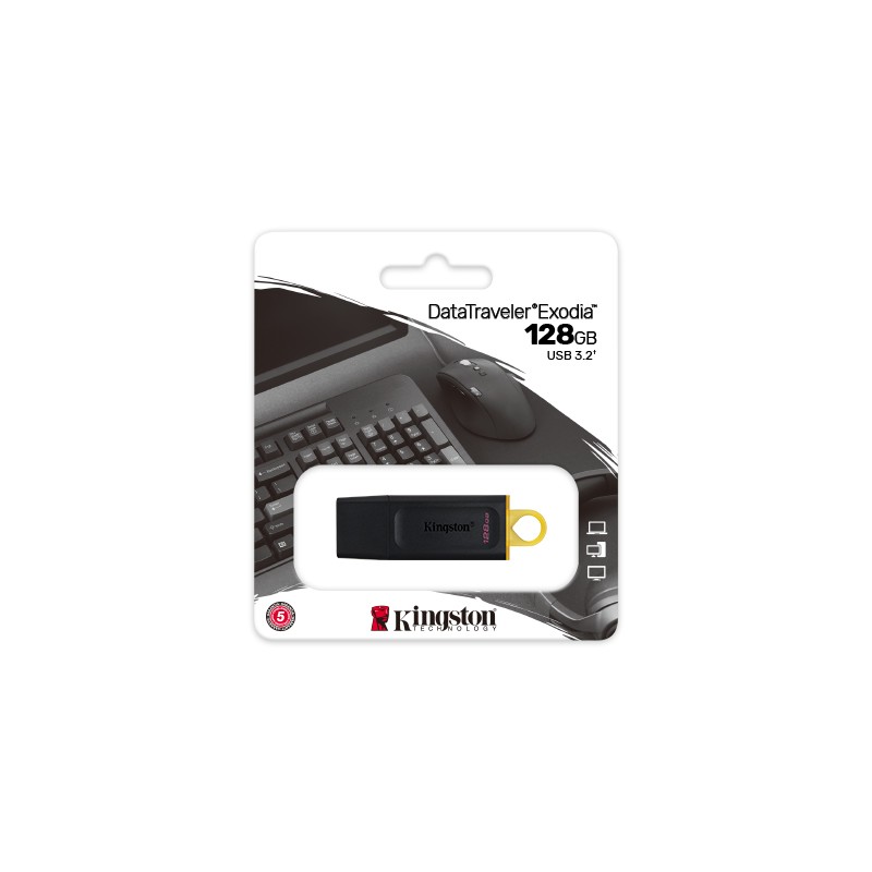 Kingston Clé USB 3.2 Gen 1 DataTraveler Exodia 128 Go