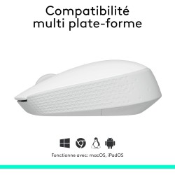 Logitech M171 Wireless Mouse Blanc